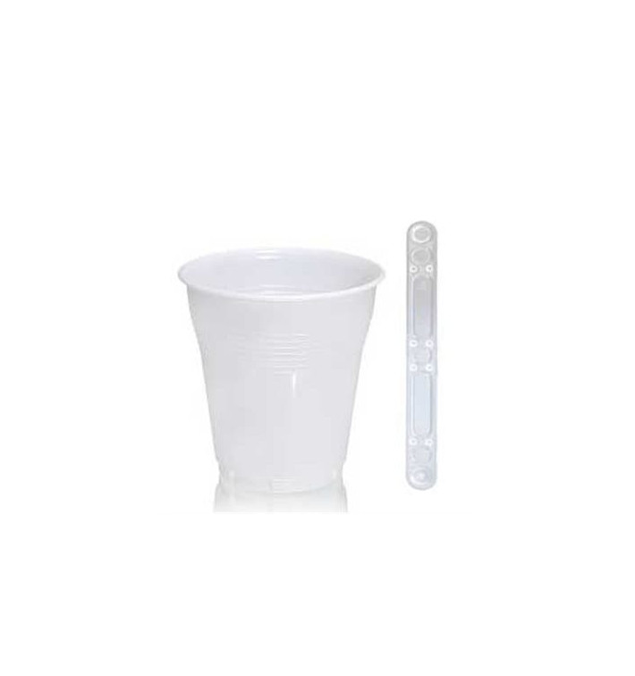 Pack Gobelet Vending Blanc 160ml et touillette transparente 90mm Pack Gobelet Vending Blanc 160ml et touillette transparente 90mm