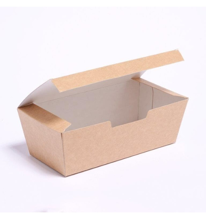 Boîte à Emporter Kraft 16,5x7,5x6cm (600 Unités) Boîte à Emporter Kraft 16,5x7,5x6cm (600 Unités)