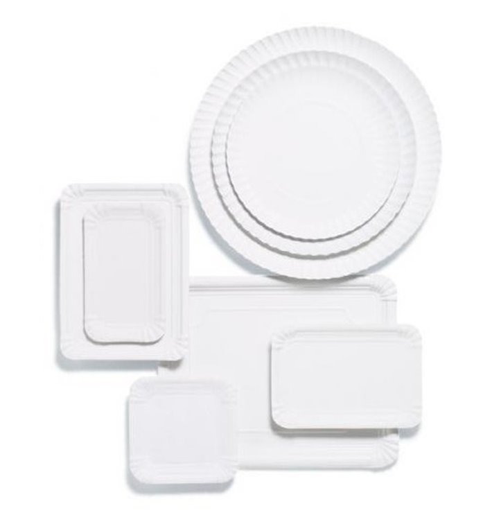 Plat rectangulaire en Carton 31x38cm (50 Unités) Plat rectangulaire en Carton 31x38cm (50 Unités)