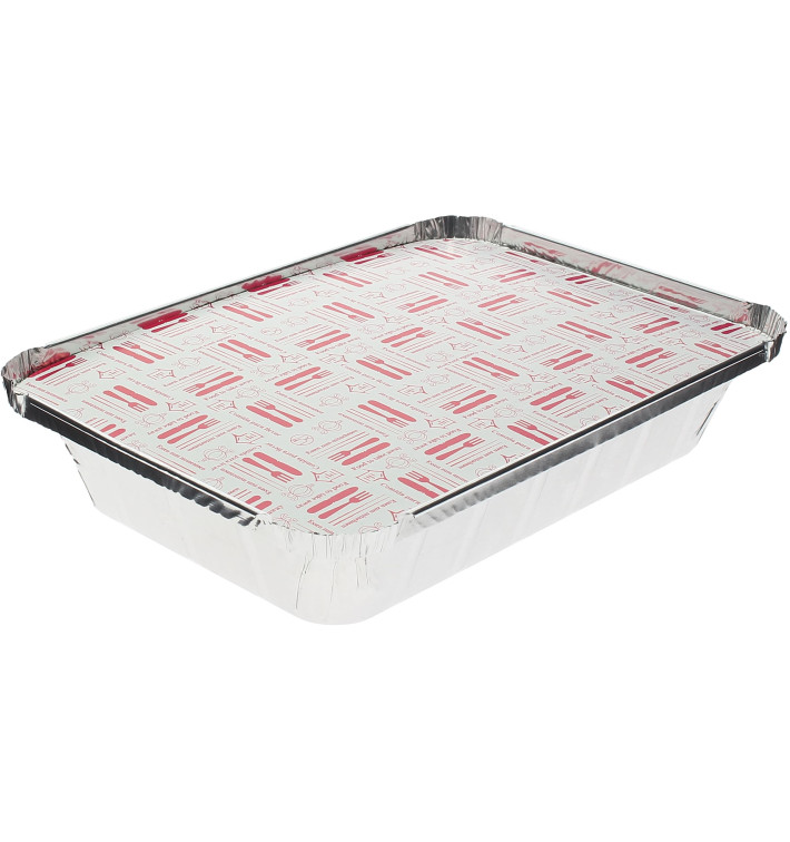 Couvercle Carton Barquette Aluminium 890ml (800 Unités) Couvercle Carton Barquette Aluminium 890ml (800 Unités)