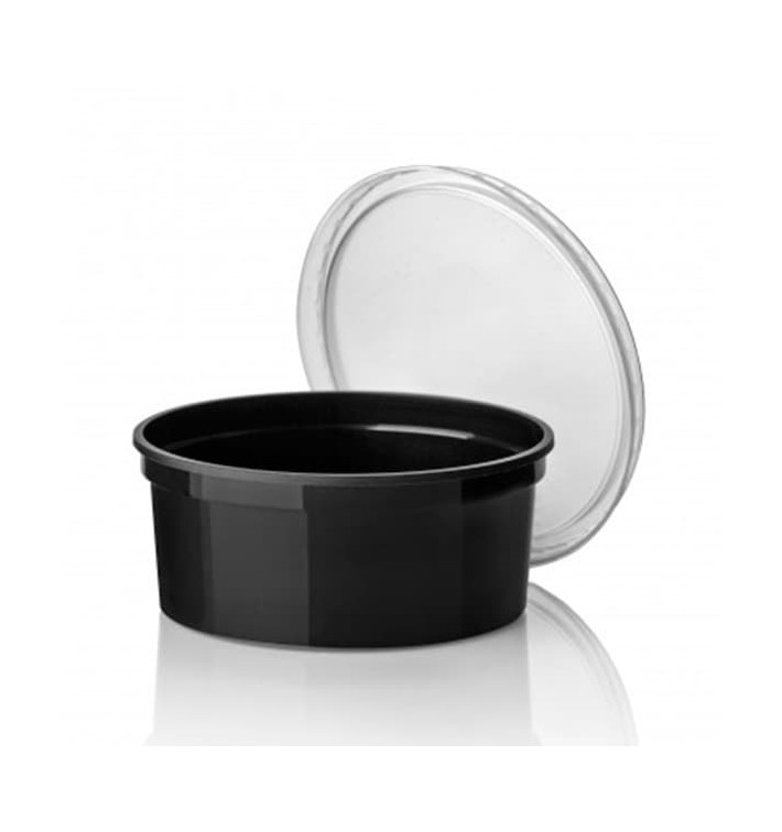Pot en Plastique Noir 350cc Ø11,5cm (500 Unités) Pot en Plastique Noir 350cc Ø11,5cm (500 Unités)