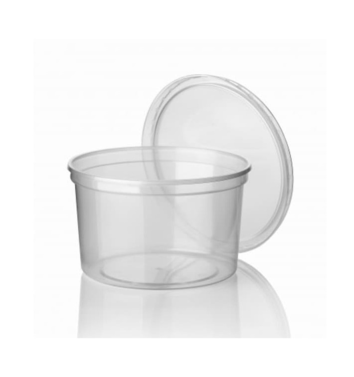 Pot en Plastique Transparent 500ml Ø11,5cm (50 Utés) Pot en Plastique Transparent 500ml Ø11,5cm (50 Utés)