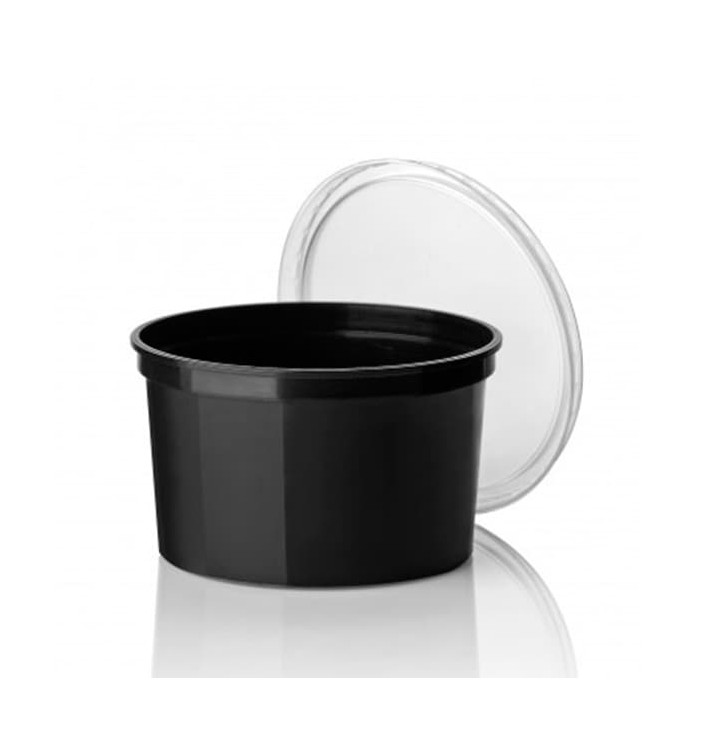 Pot en Plastique Noir 500cc Ø11,5cm (50 Unités) Pot en Plastique Noir 500cc Ø11,5cm (50 Unités)