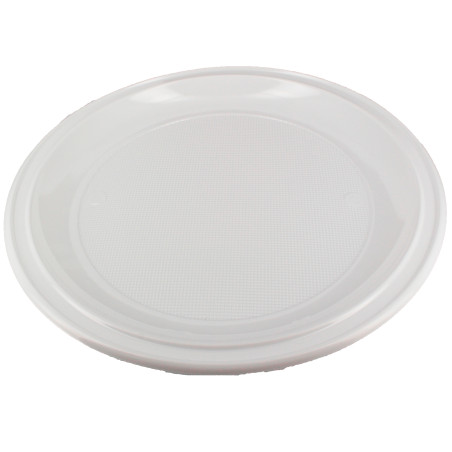 Plastic bord PS voor Pizza wit 28 cm (400 stuks)