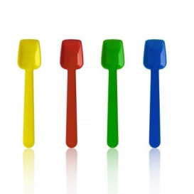 Plastic ijs lepel  9 cm 