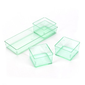 Récipient pour sauces Vert Transp.4,2x4,2cm (576 Utés)