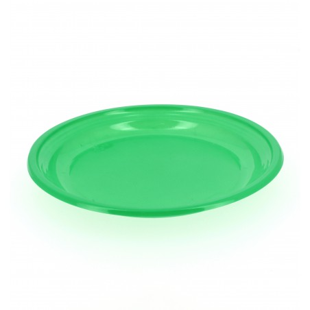 Assiette Plate Plastique Verte 205mm (960 Unités)