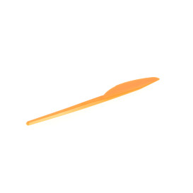 Plastic PS mes oranje 16,5 cm (900 stuks)