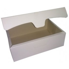 Gebakdoos karton Witte 2Kg wit 25,8x18,9x8cm (125 stuks)