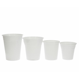 Gobelet Plastique Blanc 200ml  (100 Unités)