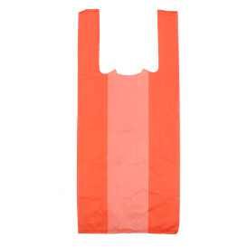 Plastic T-shirt tas rood 35x50cm 