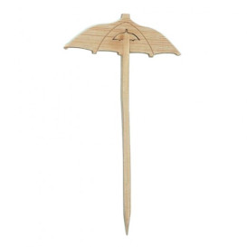 Pique en Bambou Décoré Parasol 90mm (100 Unités)