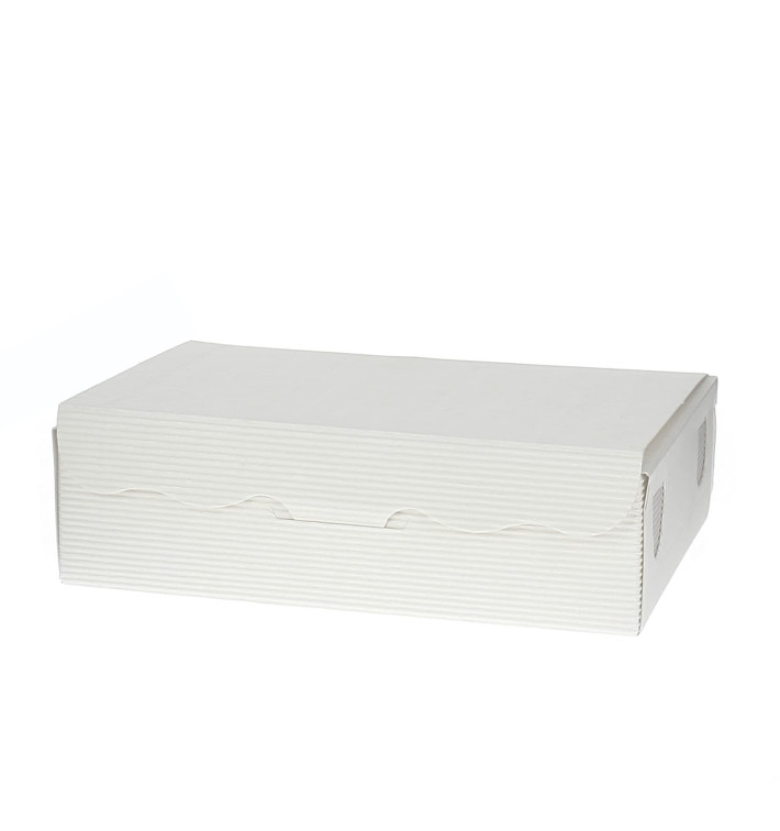 Papier bakkerij doos wit 11x6,5x2,5cm 100g Papier bakkerij doos wit 11x6,5x2,5cm 100g