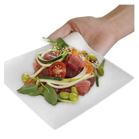 Assiette Wasara Biodégradable Kaku L 204x204x36 mm (50 Utés)