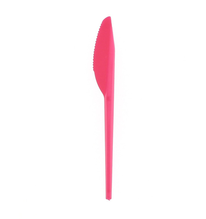 Couteau Plastique Fuchsia de 165mm Couteau Plastique Fuchsia de 165mm