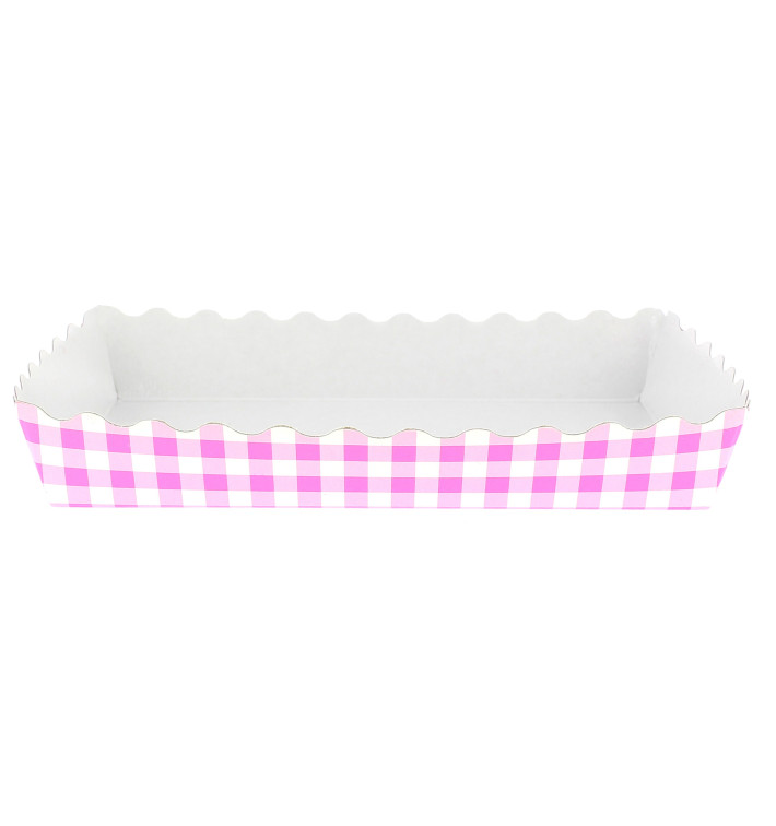 Plateau Rose pour Pâtisserie 18,2x12,2x3cm Plateau Rose pour Pâtisserie 18,2x12,2x3cm