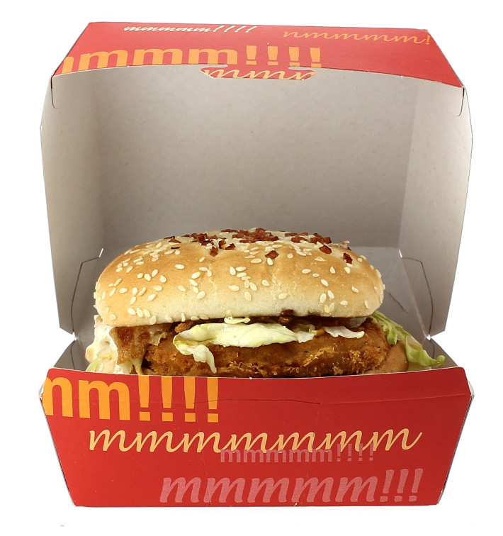 Boîte à Hamburger Carton XXL 14,5x14,5x8 cm Boîte à Hamburger Carton XXL 14,5x14,5x8 cm