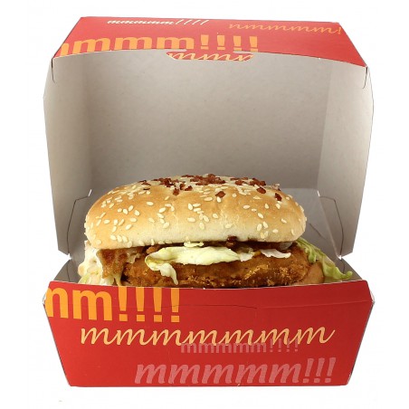 Boîte à Hamburger Carton XXL 14,5x14,5x8 cm (25 Utés)