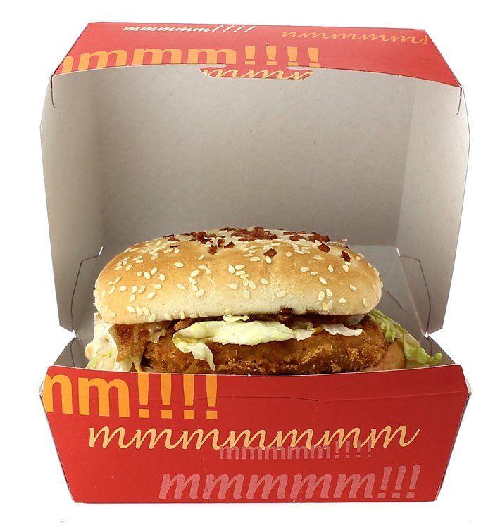 Boîte à Hamburger Carton 12x12x7 cm 