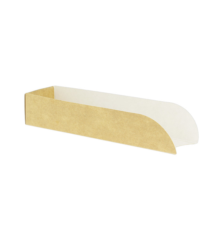 Emballage Hot Dog Kraft 17x5x3,5cm (100 Unités) Emballage Hot Dog Kraft 17x5x3,5cm (100 Unités)