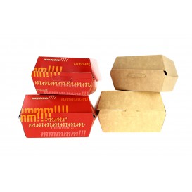 Boîte à Hamburger Carton 12x12x7 cm (25 Unités)