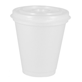 Gobelet Foam 180ml BLANC + Couvercle (1.000 Unités)