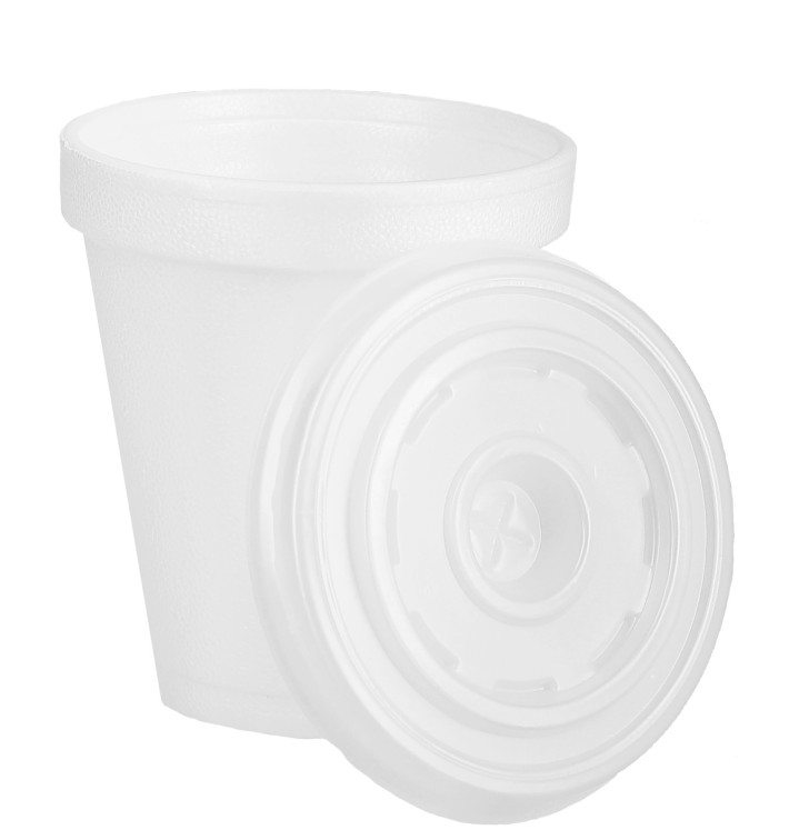 Gobelet Foam 180ml BLANC + Couvercle Gobelet Foam 180ml BLANC + Couvercle