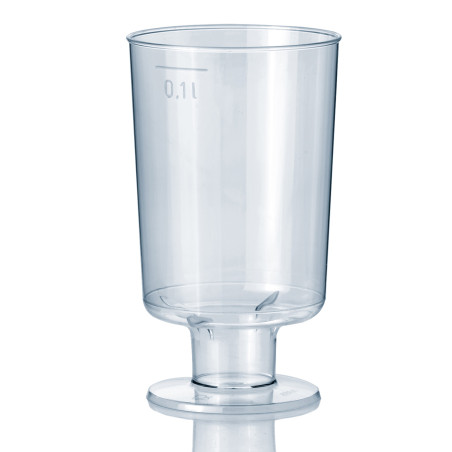 Verre à Pied en Plastique 100ml (600 Unités)