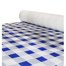 Nappe en papier en Rouleau Carré bleu 1x100m 40g (1 Unité)