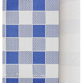 Nappe en papier en Rouleau Carré bleu 1x100m 40g (1 Unité)