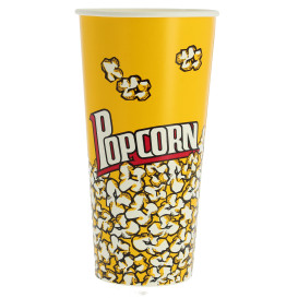 Papieren Popcorn doosje 720ml 9,6x6,5x17,7cm (1000 stuks)