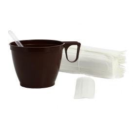 Plastic PS koffie roerder verpakt transparant 9cm