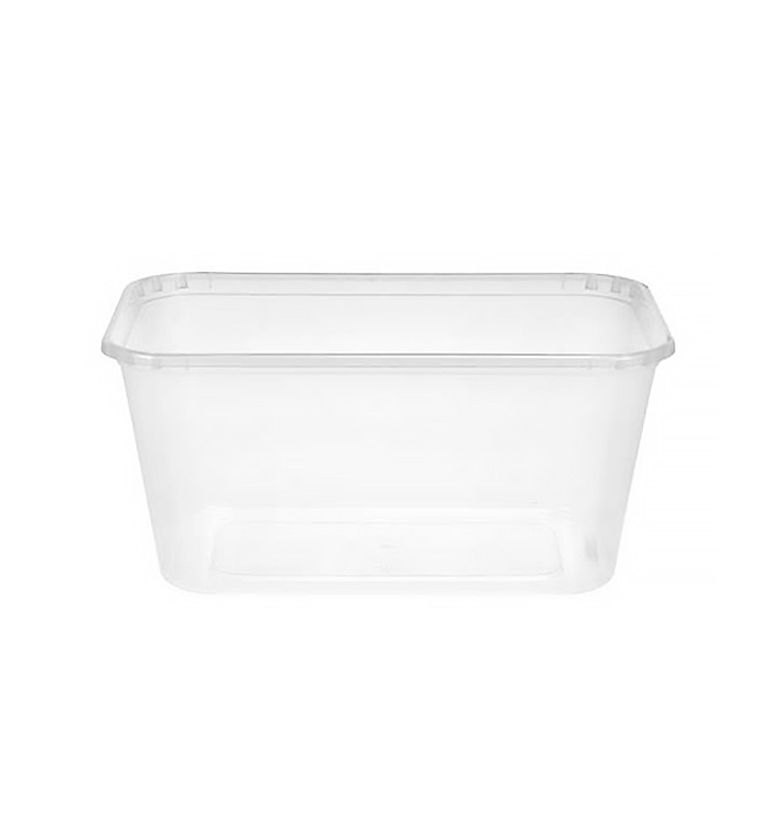 Plastic deli Container PP Rechthoekige vorm 1000ml (500 stuks) Plastic deli Container PP Rechthoekige vorm 1000ml (500 stuks)
