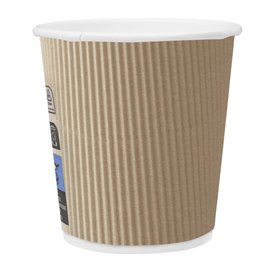 Gobelet Carton 4Oz/120ml Ondulé Kraft Ø6,2cm (1.000 Unités)