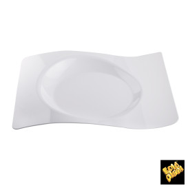 Assiette Plastique "Forma" Blanc 28x23 cm (180 Utés)