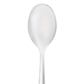 Cuillère argentée en plastique 17,5cm (500 unités)