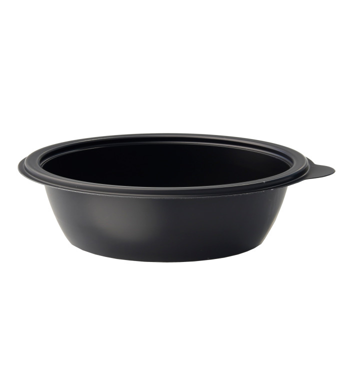 Plastic deli Container PP zwart 250ml Ø13cm Plastic deli Container PP zwart 250ml Ø13cm