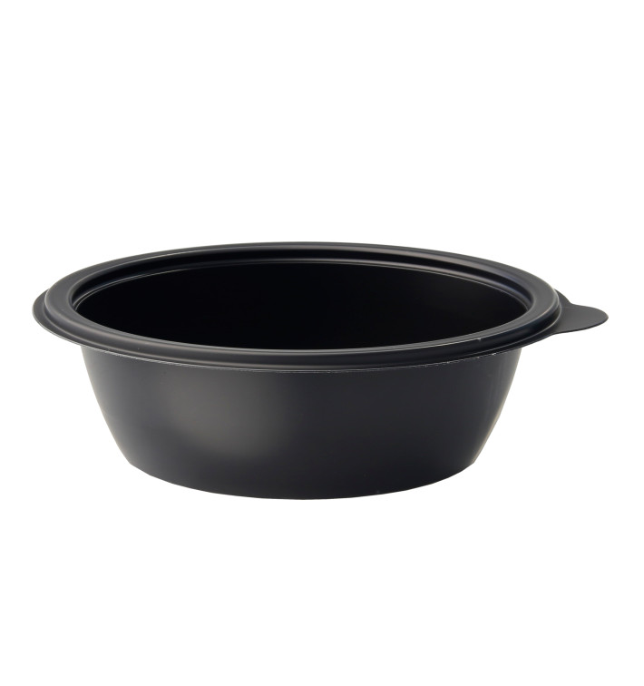 Plastic deli Container PP zwart 375ml Ø13cm Plastic deli Container PP zwart 375ml Ø13cm