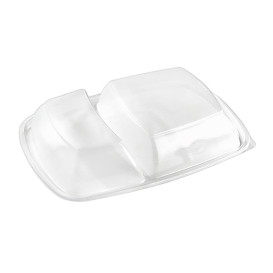 Plastic Deksel voor Deli Container PP Rechthoekige vorm 2C zwart 28x20cm 