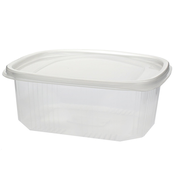 Plastic scharnierende Deli-Container microgolfbaar PP 1500ml Plastic scharnierende Deli-Container microgolfbaar PP 1500ml