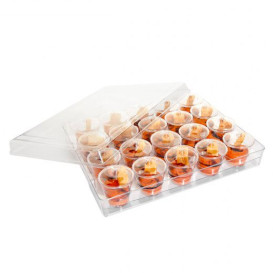 Kit Plateau et Couvercle + Support et 20 Bols Ronds (1 Kit)