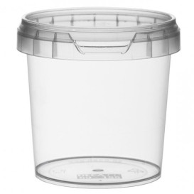 Plastic deli Container met Plastic Deksel PP Onbreekbaar 155 ml Ø6,9 (24 stuks)