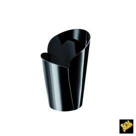 Plastic PS proefbeker "Blossom" zwart 90ml (300 stuks)