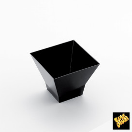 Verrine Dégustation "Pagode" Noir 90 ml  (25 Utés)