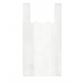 Plastic T-shirt tas wit 30x40cm 