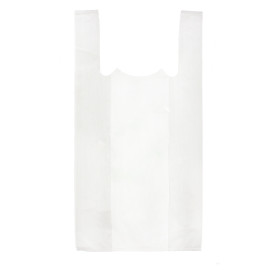 Plastic T-shirt tas wit 30x40cm 