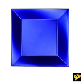 Assiette Plastique Réutilisable Plate Bleu Pearl PP 230mm (300 Utés)