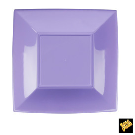 Assiette Plastique Réutilisable Plate Lilas PP 230mm (25 Utés)