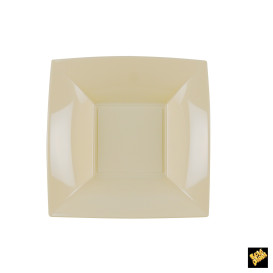 Assiette Plastique Creuse Crème Nice PP 180mm (25 Utés)