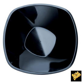 Bol en Plastique PP "Square" Noir 3000ml Ø27,7cm (3 Utés)